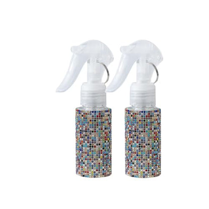 60ml Empty Spray Bottles, Continuous Spray Bottle for Hair, Spray Water Bottle Fine Mist Refillable, Skin Care, Showering Pets, Plants, Travel, Ironing and Cleaning -Colorful - color: Colorful