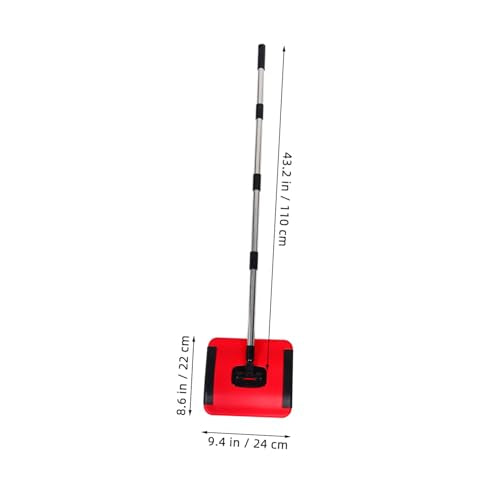 1set Manual Carpet Floor Sweeper with Handle Non-Electric Rubbish Removal Tool for Pet Hair and Debris for Cleaning