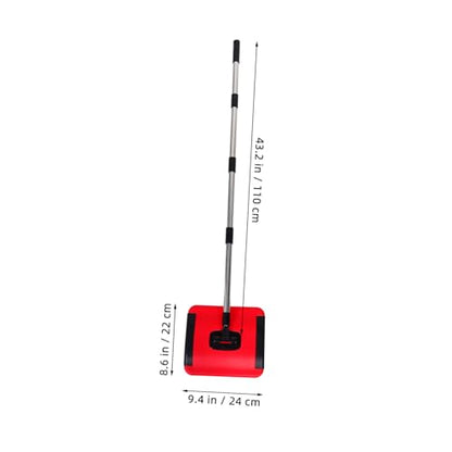 1set Manual Carpet Floor Sweeper with Handle Non-Electric Rubbish Removal Tool for Pet Hair and Debris for Cleaning