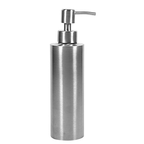 Generic Stainless Steel, 350ml Large Capacity Liquid Container with Pump, Wide Opening for Easy Refill, 304 Material