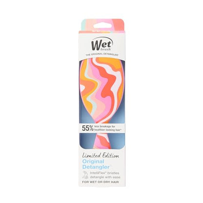 Wet Brush Original Detangler, Ice Cream (Sun Days), Ultra-Soft IntelliFlex Bristles Glide Through Tangles, Detangling Hair Brush (Wet & Dry), Women & Men, Limited Edition - color: Sun Days Ice Cream