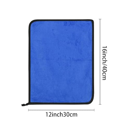 uxcell Car Cleaning Cloths, 8 Pack Soft Premium Microfiber Towels with Hang Loop for Household Cleaning, Reusable Car Cleaning Wipes Lint Free Streak Free Cloths 12" x 16" Blue - color: Blue, size: 12" x 16"