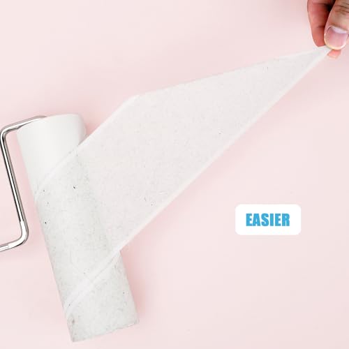 6.3 inch Large Lint Roller Refills for PetLovers Fedicelly and Other Standard 6.3'' Large Lint Rollers for Pet Hair, 50% Stickier, 60 Sheets per Refill, Pack of 6 Refills, 360 Sheets Total - size: 6.3 inch