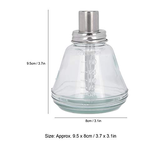 180ml Press Bottle, Press Type Dispenser Empty Nail Polish Remover Refillable Bottle Container Manicure Accessory with Top