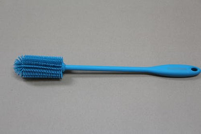Silicone Bottle Brush, Water Bottle Cleaner Brush with Long Handle, Perfect for Cleaning Narrow Neck Containers, Vacuum Sports Bottle, Tumblers, Flask, Glassware (2 Pack, Turquoise)