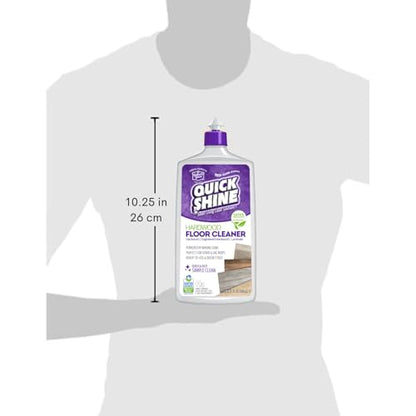 Quick Shine Hardwood Floor Cleaner 27oz| Use in Spray & Vac Mops| Removes Dirt & Scuff Marks| Ready-to-Use, Streak Free, No Rinse| Safer Choice Cleaner| Perfect for Gentle and Effective Cleaning - size: 27 Fl Oz (Pack of 1), style: 1 Bottle
