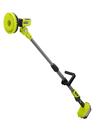 RYOBI ONEAND 18V Cordless TELESCOPING Power Scrubber Tool ONLY P4500 | Battery and Charger Sold Separately