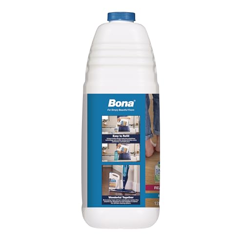Bona PowerPlus Hardwood Floor Deep Cleaner Refill - 128 fl oz - Refill for Bona Spray Mops and Spray Bottles - Residue-Free Floor Cleaning Solution for Wood Floors - size: 128 Fl Oz (Pack of 1)