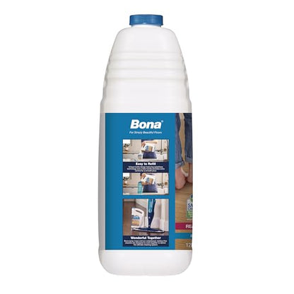 Bona PowerPlus Hardwood Floor Deep Cleaner Refill - 128 fl oz - Refill for Bona Spray Mops and Spray Bottles - Residue-Free Floor Cleaning Solution for Wood Floors - size: 128 Fl Oz (Pack of 1)