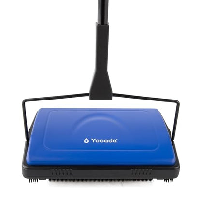 Yocada Carpet Sweeper Cleaner for Home Office Low Carpets Rugs Undercoat Carpets Pet Hair Dust Scraps Paper Small Rubbish Cleaning with a Brush Dark Blue - color: Dark Blue