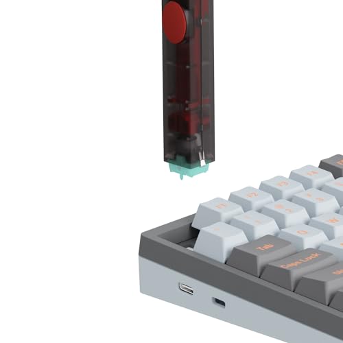GATERON Twins Switch Puller Keycap Puller, DIY Tool Easily Remove and Replace Gaming Keyboard Switches and Keycaps Integrated for Mechanical Keyboard - color: melange