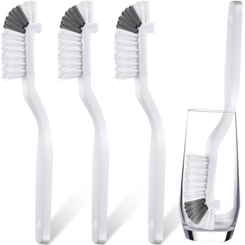 3 Pcs Dish Brush Right Angle Kitchen Scrub Bottle Bathroom Brush Sink Household Pot Pan Edge Corners Tile Lines Cleaning with Stiff Bristles