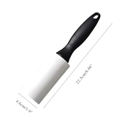 One Black Adhesive Bristle Roller Brush, Removable Paper, Used for Brushing Floors, Sweeping Dust, Removing Hair, Cleaning Rooms, with Four Brush Cartridges - color: Black