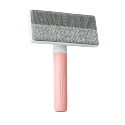 Pet Hair Removal Tool, with Detachable Handle, 17.5x12.5x4.5cm, Lint Shaver and Remover, Portable Hair Removal Cleaner, Comfortable Grip, for Furniture, Car, Clothes, Bedding - color: Pink