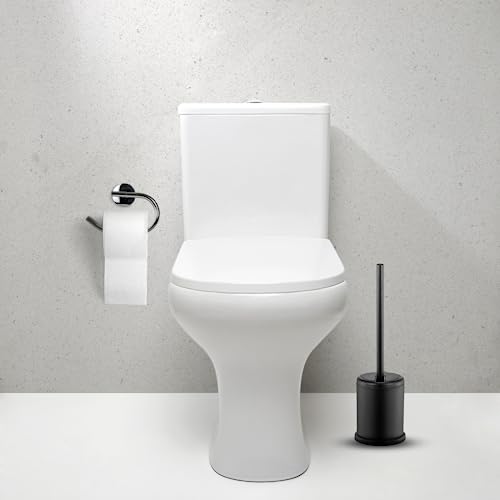 ToiletTree Products Deluxe Toilet Brush with Lid - Black 2 Pack - style: Black 2 pack