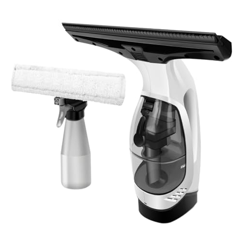 Window Vacuum Squeegee Cordless Electric Window Cleaner Squeegee Sparkling Finish Mirror Cleaner Tool for Showers, Glass, Countertops, Tiles Vacuum, Electric, Vacu