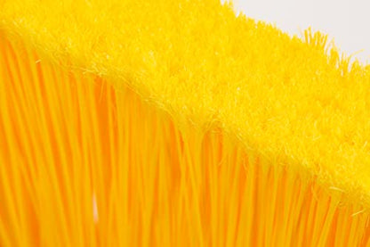 SPARTA 41082EC04 Plastic Color Coded Broom, Flagged Bristles, Long Broom With Angled Head For Large Debris, 56 Inches, Yellow, (Pack of 12) - color: Yellow