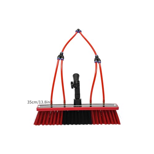 DYRABREST Water Fed Pole Kit Window Cleaning Brush Outdoor Window Glass Solar Panel Cleaning Extendable Telescopic Pole Water Fed Brush Spray Washer (US Stock)