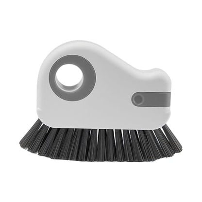 Crevice Cleaning Brush Set for Window Tracks & Tight Spaces - 2-in-1 Tool with Scraper & Dustpan, Hard Bristle Brush for Detail Cleaning A - size: A