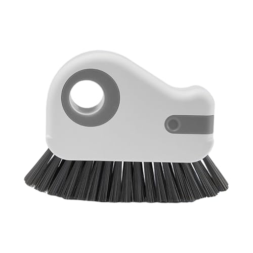 Crevice Cleaning Brush Set for Window Tracks & Tight Spaces - 2-in-1 Tool with Scraper & Dustpan, Hard Bristle Brush for Detail Cleaning A - size: A