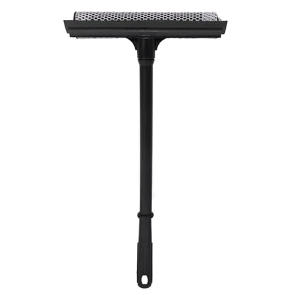 Window Squeegee, 2-in-1 Window Cleaner, Window Washing Kit, Multi-Use Car Windshield Cleaning Tool with Long Handle for Glass,Shower,Outdoor Window Cleaning (15.9")