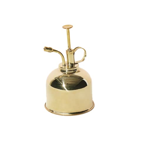 Modern Sprout Plant Mister, 8 oz Indoor Watering Can, Aesthetic Plant Sprayer & Water Mister Spray Bottle, Garden Watering Can for Seed Starting, Vintage-Inspired Gift for Green Lovers - Brass - color: Gold