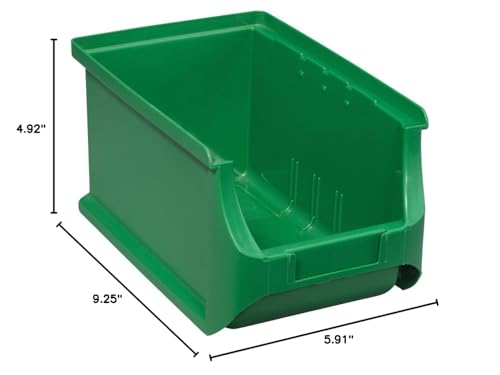 Allit 456211 Size 3 Storage Bin, Green, 235 x 150 x 125 mm - color: Green