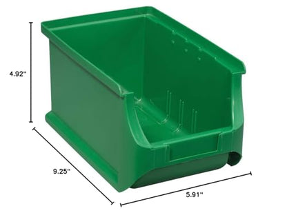 Allit 456211 Size 3 Storage Bin, Green, 235 x 150 x 125 mm - color: Green