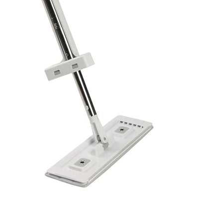 VEVOR Flat Mop, Self Wringing, Microfiber Floor Cleaner with 4 Reusable & Washable Pads for Dry & Wet Floor Cleaning, Microfiber Flat Mop with Stainless Steel Handle for Hardwood Laminate Tile Vinyl - style: Flat Mop with 4 Pads