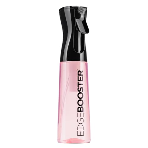 Style Factor Edge Booster Mist Spray Bottle for Hair (10.1oz/300ml) - Continuous Ultra Fine Mist Sprayer – For Hairstyling, Salons, Cleaning, Plants, Essential Oil & More - Pink - color: Pink