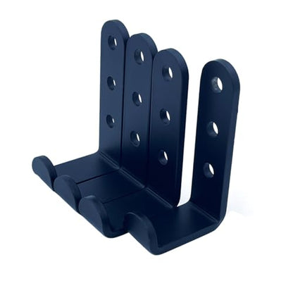 4 Pcs Heavy Duty Steel Wall J Hooks for Hanging,Garage Storage Utility Hooks Garden Tool Organizer, Wall Mount Hooks, Small U Hooks,Black (M)