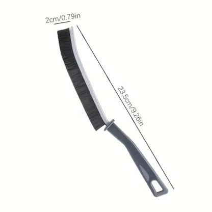 Hard-Bristle Crevice Cleaning Brush - Ultra-Thin Gap Cleaning Tool for Tile Joints, Window Tracks and Kitchen Corners - Durable Dead Corner Scrubber for Bathroom, Vanity and Sink
