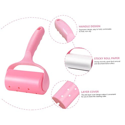 Lint Binding Roller Kit Shaver Lint Remover Fuzz Remover for Dryer Pet Hair Hair Sweeper Portable Sticky Cleaning Rollers for Home
