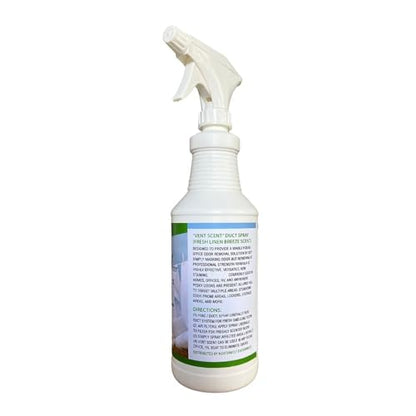 Northwest Enterprises Air Duct Cleaner Spray, Essential Oils Professional HVAC Air Freshener, Air Duct Deodorizer, and Odor Remover Spray (Linen Breeze)