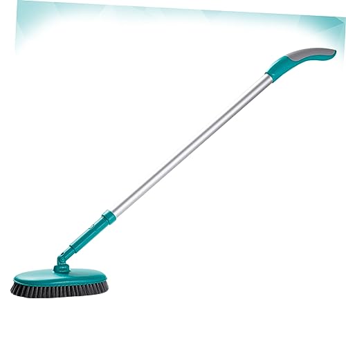 Healeved Long Handle Floor Cleaning Brush Soft Bristle Tile Scrubber for Easy Use Floors Bathtubs and Tiles Green