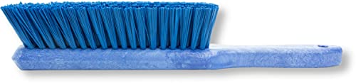 SPARTA 8 Inch Soft Counter Brush with Polyester Bristles and 5 Inch Handle, Color Coded Handheld Broom for Tables Countertops and Foodservice Surfaces, 13 Inch Overall Length, Blue - color: Blue