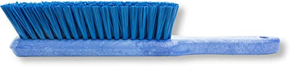 SPARTA 8 Inch Soft Counter Brush with Polyester Bristles and 5 Inch Handle, Color Coded Handheld Broom for Tables Countertops and Foodservice Surfaces, 13 Inch Overall Length, Blue - color: Blue
