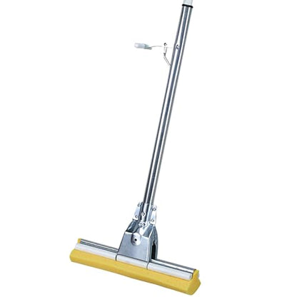HOMEMAID® 12" Foam Roller Sponge Mop, Aluminum Handle - $20.99 Each / Made in USA - color: Roller Mop