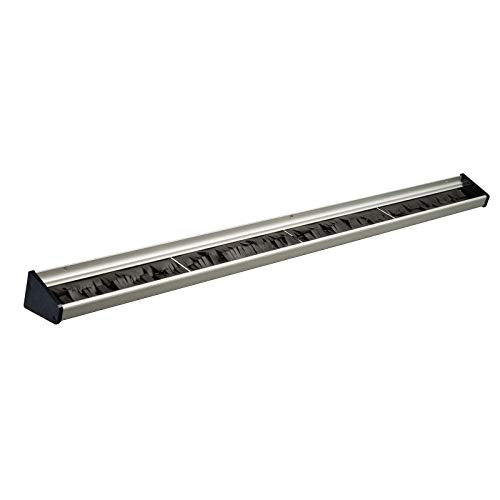 Winco 36" Mop & Broom Rack w/Rubber Bristles