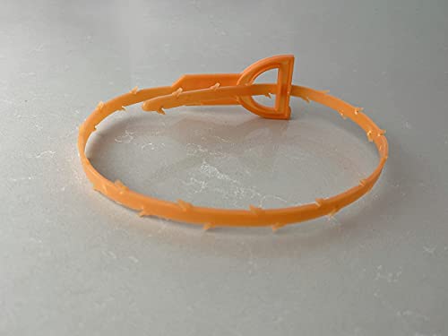 Teal Turtle Reusable Hair Clog Remover Tool - 22" Flexible Drain Cleaner Tool For Showers, Sinks, & Bathtubs - 12 Pack