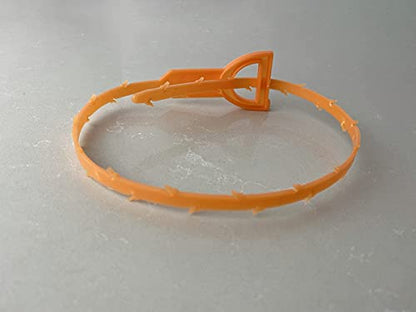 Teal Turtle Reusable Hair Clog Remover Tool - 22" Flexible Drain Cleaner Tool For Showers, Sinks, & Bathtubs - 12 Pack