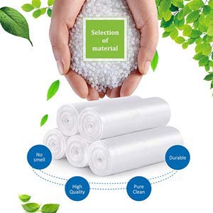 Small Trash Bags, Magesh 4 Gallon Trash Bag/Small Garbage Bags, Strong Wastebasket Liners for Bathroom Bedroom Office Trash Can, Clear 200 Counts - style: 4 Gallon 200 Transparent