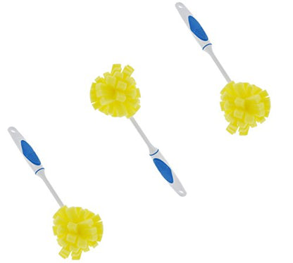 Dishwashing Foam Sponges with Handles Bottle/Glass Scrubbers 3Pack