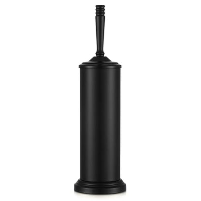Black Toilet Brush and Holder Set, Stainless Steel Toilet Brush for Bathroom,Heavy Duty Black Toilet Bowl Brush and Holder,Deep Cleaning Modern Toilet Cleaner Brush -Space Saving, Covered Brush - color: Black