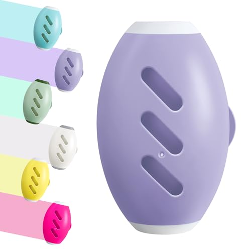 Washable Reusable Gel Lint Roller for Pet Hair，Portable Mini Dog Cat Pet Hair Remover for Clothes，Laundries ，Dust Fuzz Fur -Sticky Cleaner- Small Travel Animal Fur Removal Tool (Purple) - color: Purple