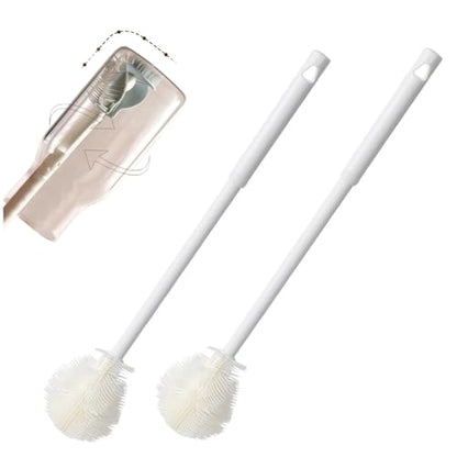 2PCS Long Bottle Cleaning Brush 360 Flexible Silicone Bottle Brush for Cups Narrow Mouthed Bottles - color: 2pcs