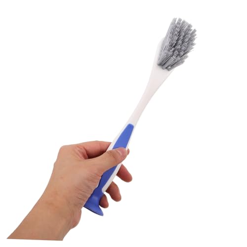 Healeved 3-Pack Kitchen Sink Brushes for Cleaning with Long Handle and Suction Cup Stand Dish Scrubbing Brush for Pots Pans and Hard-to-Reach Areas