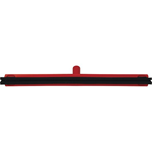Vikan 77544 Squeegee,Fixed Head,Floor,24",PP/RB,Red - color: Red, size: 7754