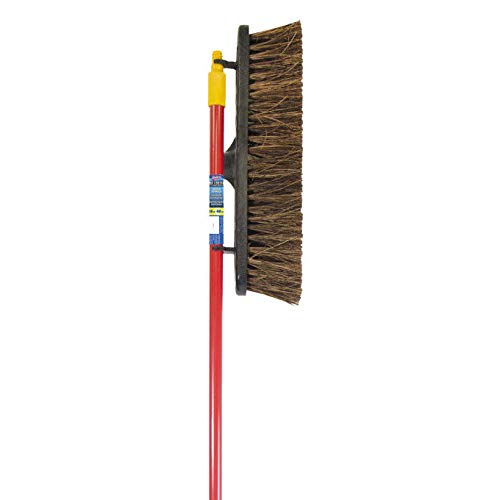 Quickie Bulldozer 18-Inch Palmyra Push Broom, Rough Surface Cleaning, Push Broom Cleaning Sweeps Stones, Rubble, Wood Shavings - size: 18 Inch, style: Rough Surface