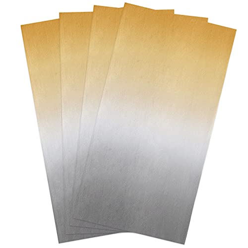 Yellow Grey Kitchen Towels,Yellow Grey Ombre 16x28 Inches Soft Kitchen Dish Cloth,Cotton Tea Towels/Bar Towels/Hand Towels,(4 Pack) - color: Ombrezag6466, size: 4PCS
